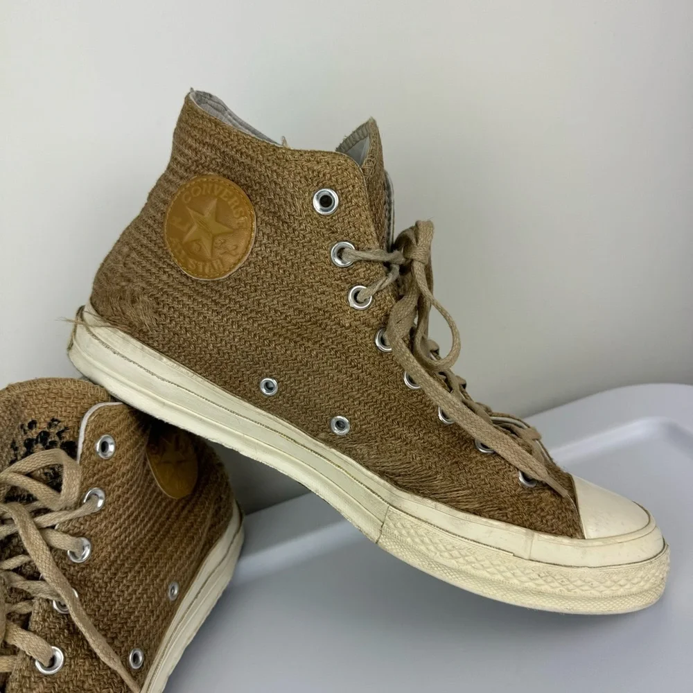 Converse X Golf Le Fleur Chuck 70 High Top Sneakers Sz 11 Mens Burlap Tan